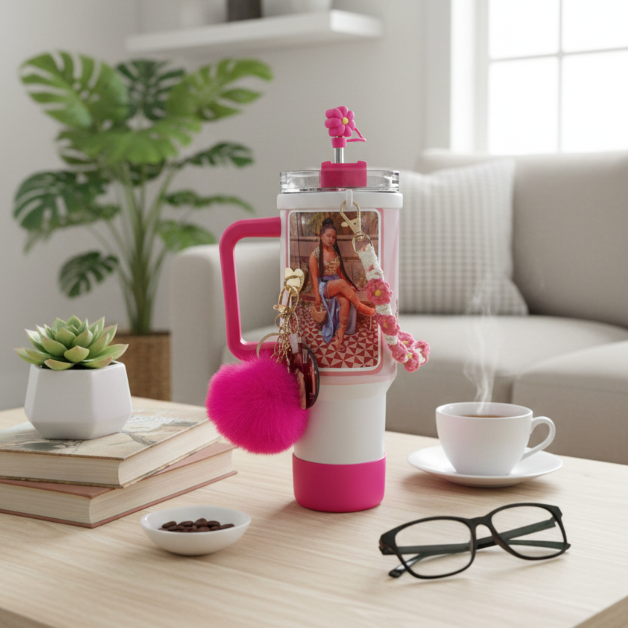 Custom Tumbler for lady ( Custom with your photo )